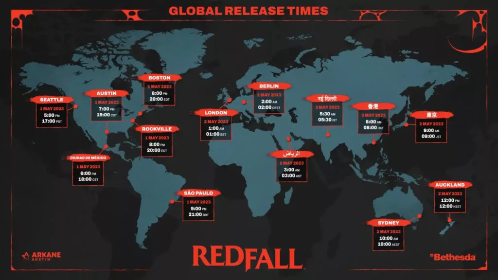 Redfall PC requirements and launch times