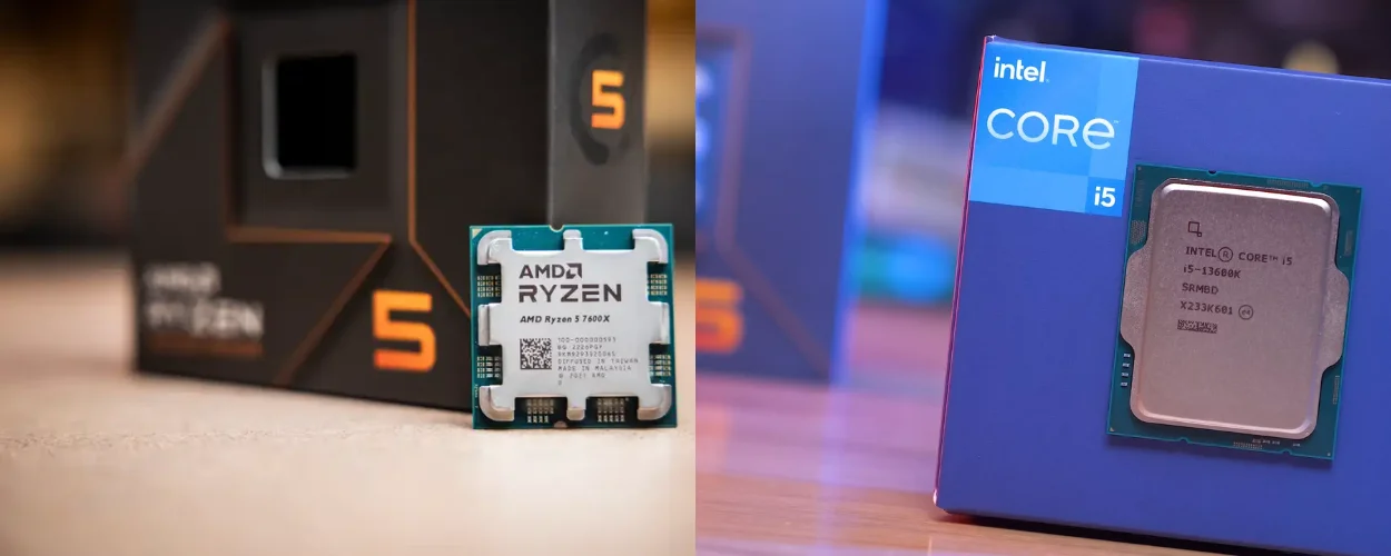ryzen 5 7600X vs i5-13600k