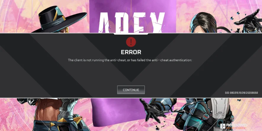 Apex Legends Client Failed Anti Cheat